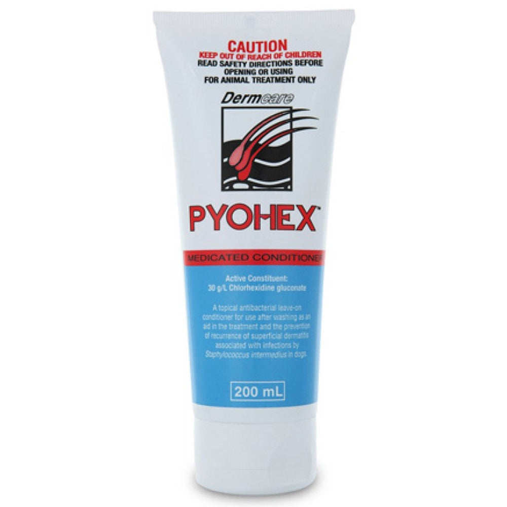 Dermcare Pyohex Medicated Dog Conditioner 200ml - Kohepets