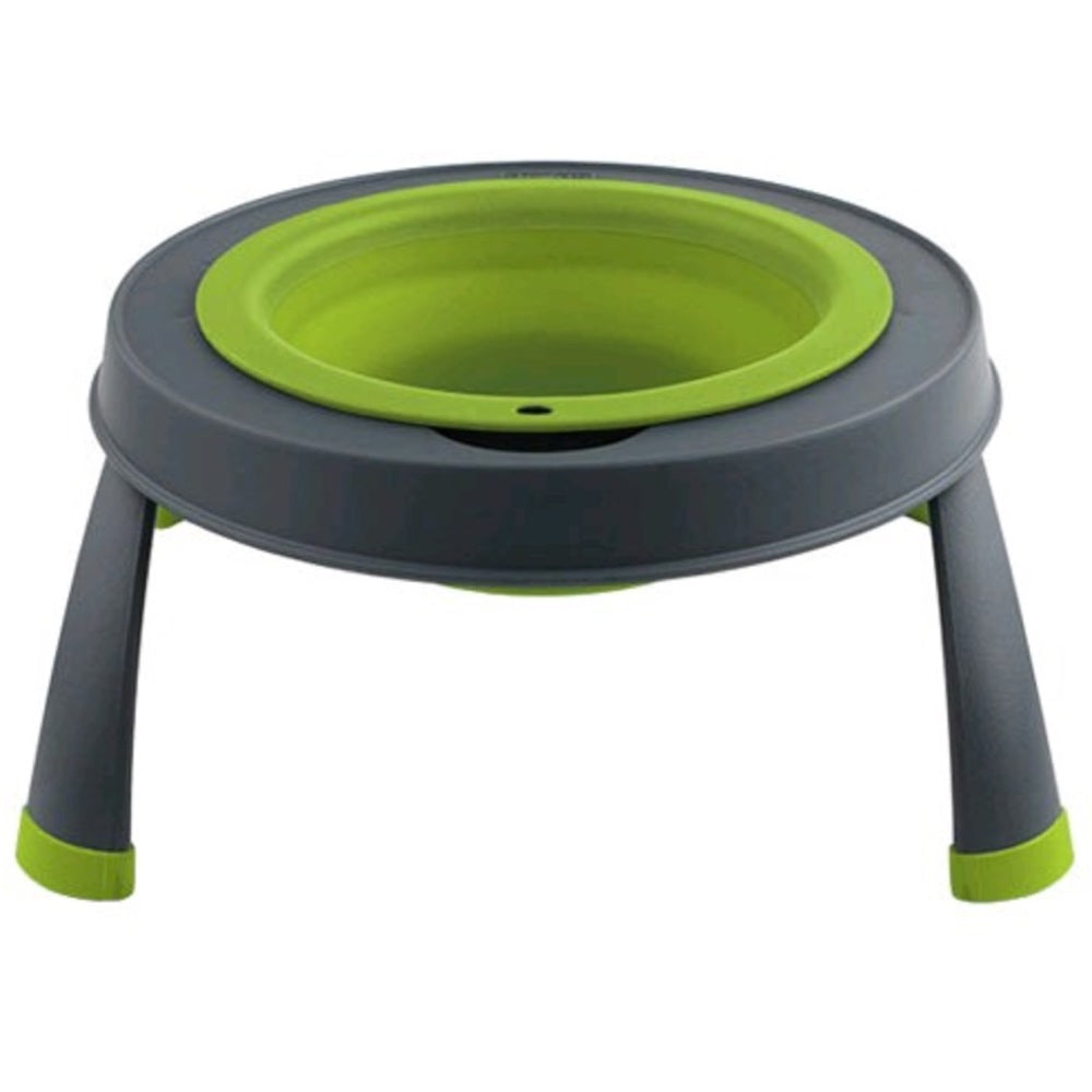10% OFF: Dexas Single Elevated Collapsible Pet Bowl- Large - Kohepets