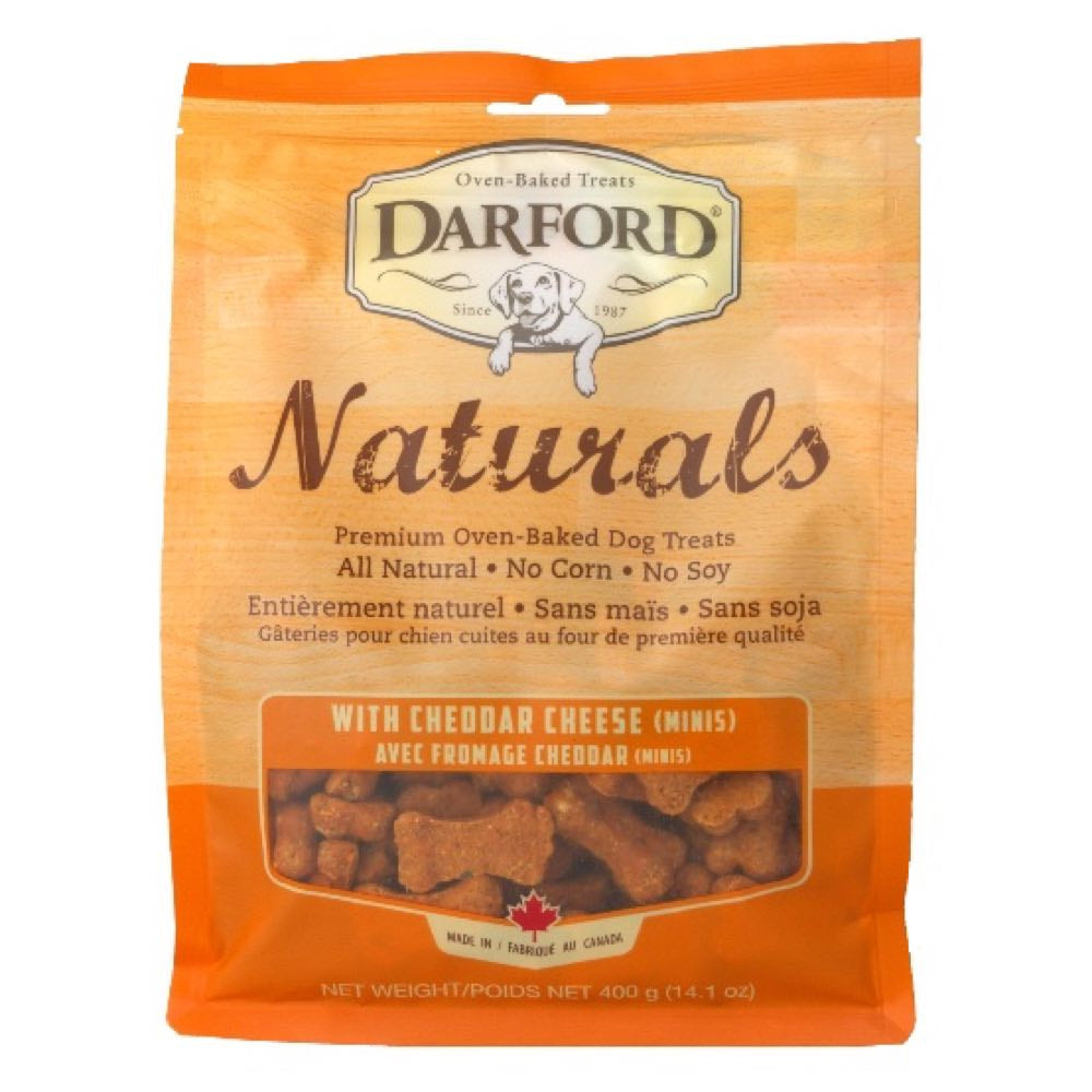 Darford Naturals Cheddar Cheese Minis Oven Baked Dog Treats 400g - Kohepets