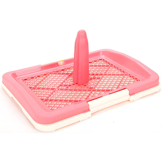 Honey Care Pee Tray With Column - Pink - Kohepets