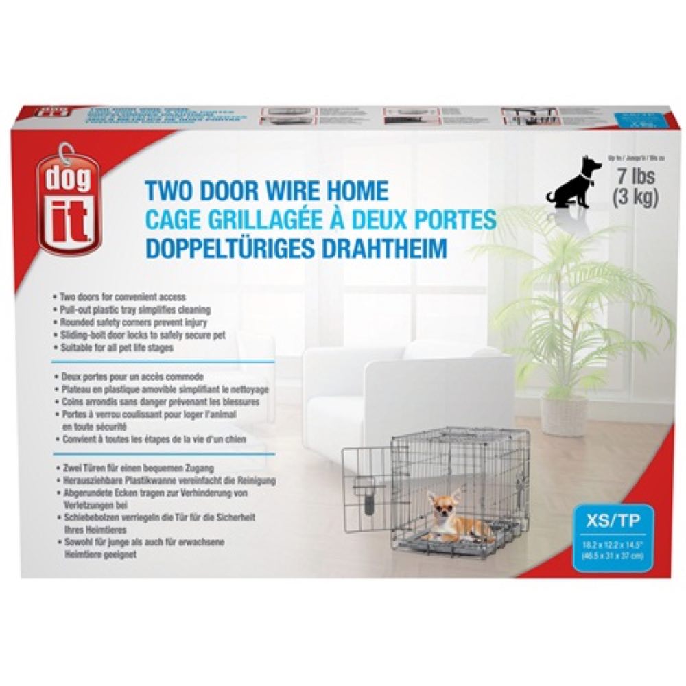 Dogit Two Door Wire Home Crate - Kohepets