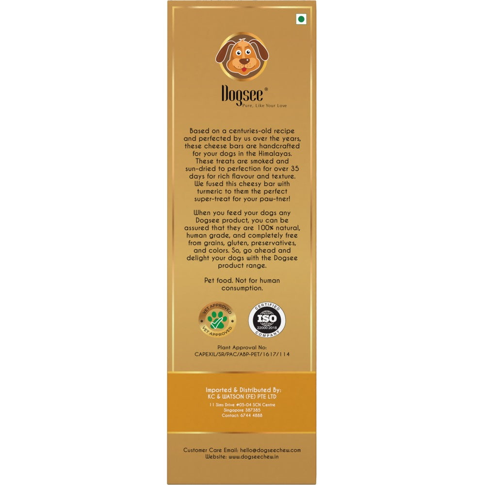 33% OFF: Dogsee Himalayan Cheese Turmeric Medium Bar Grain-Free Dog Treat 70g