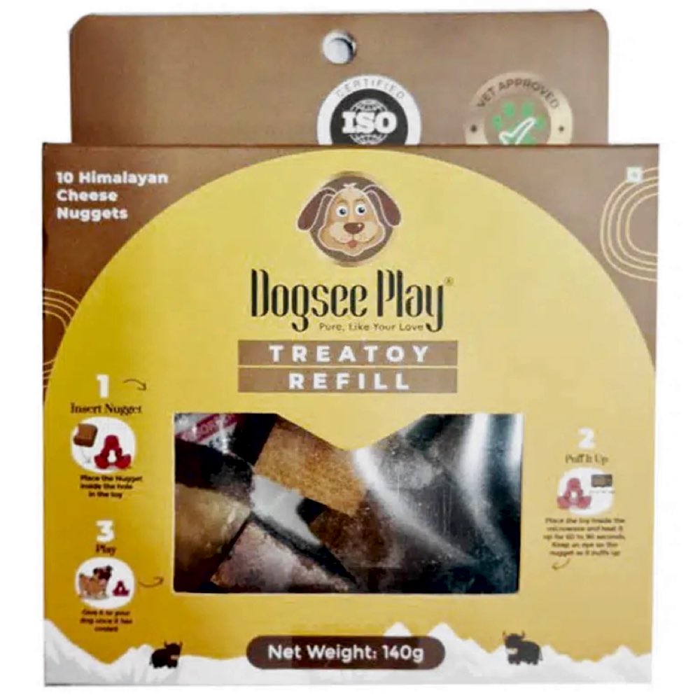 25% OFF: Dogsee Play Treatoy Himalayan Cheese Nugget Dog Treats Refill Pack 10pc