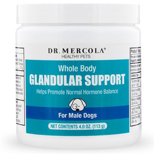 Dr. Mercola Healthy Pets Whole Body Glandular Support Supplement For Male Dogs 4oz - Kohepets