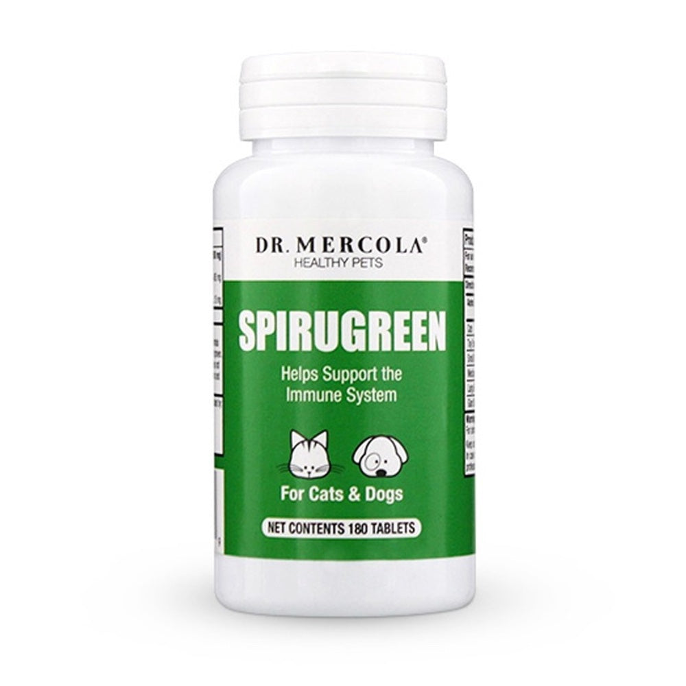 Dr. Mercola Healthy Pets Spirugreen Pet Supplement 180 Tablets - Kohepets