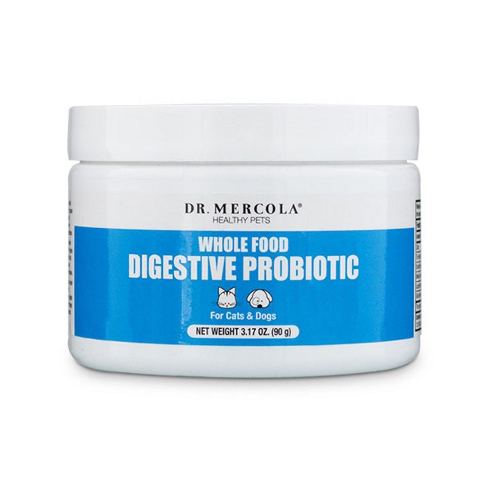 Dr. Mercola Healthy Pets Whole Food Digestive Probiotic Pet Supplement 3.32oz - Kohepets