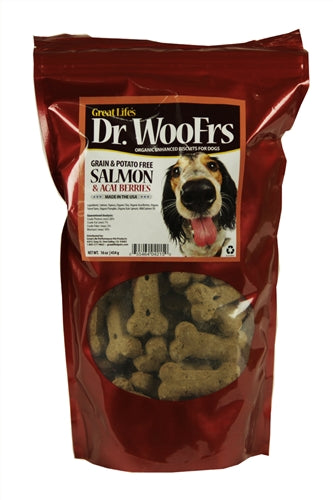 Great Life Dr. WooFrs Grain-Free Salmon Dog Biscuits - Kohepets