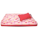 DreamCastle Natural Dog Bed (Red Ribbon)
