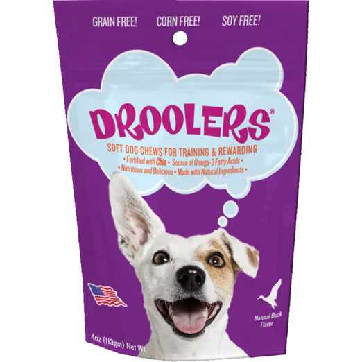 Droolers Duck Recipe Grain-Free Soft Dog Treats 113g - Kohepets