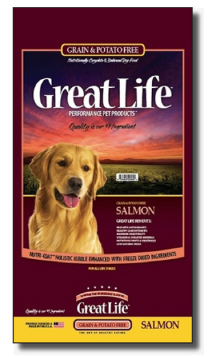 Great Life Grain & Potato-Free Wild Salmon Dog Food - Kohepets