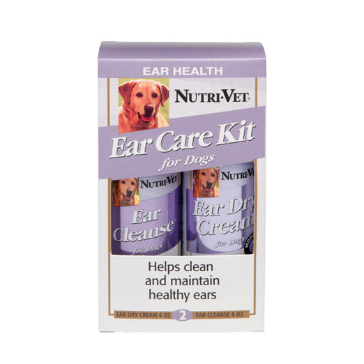 Nutri-Vet Ear Care Kit for Dogs (Cleanser & Cream) - Kohepets