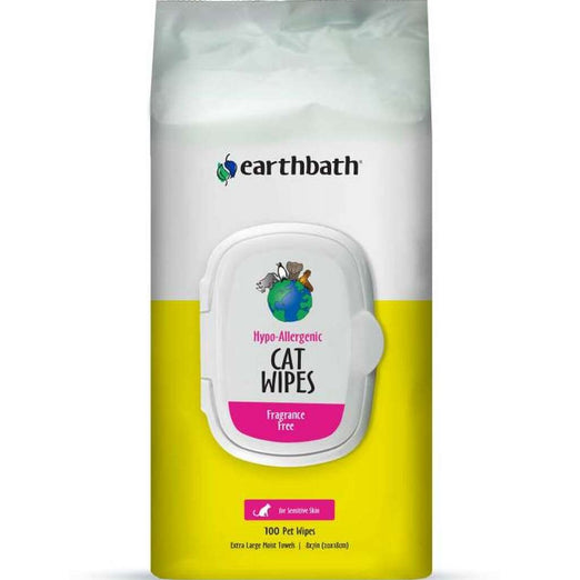 20% OFF: Earthbath Hypo-Allergenic Cat Wipes 100ct - Kohepets