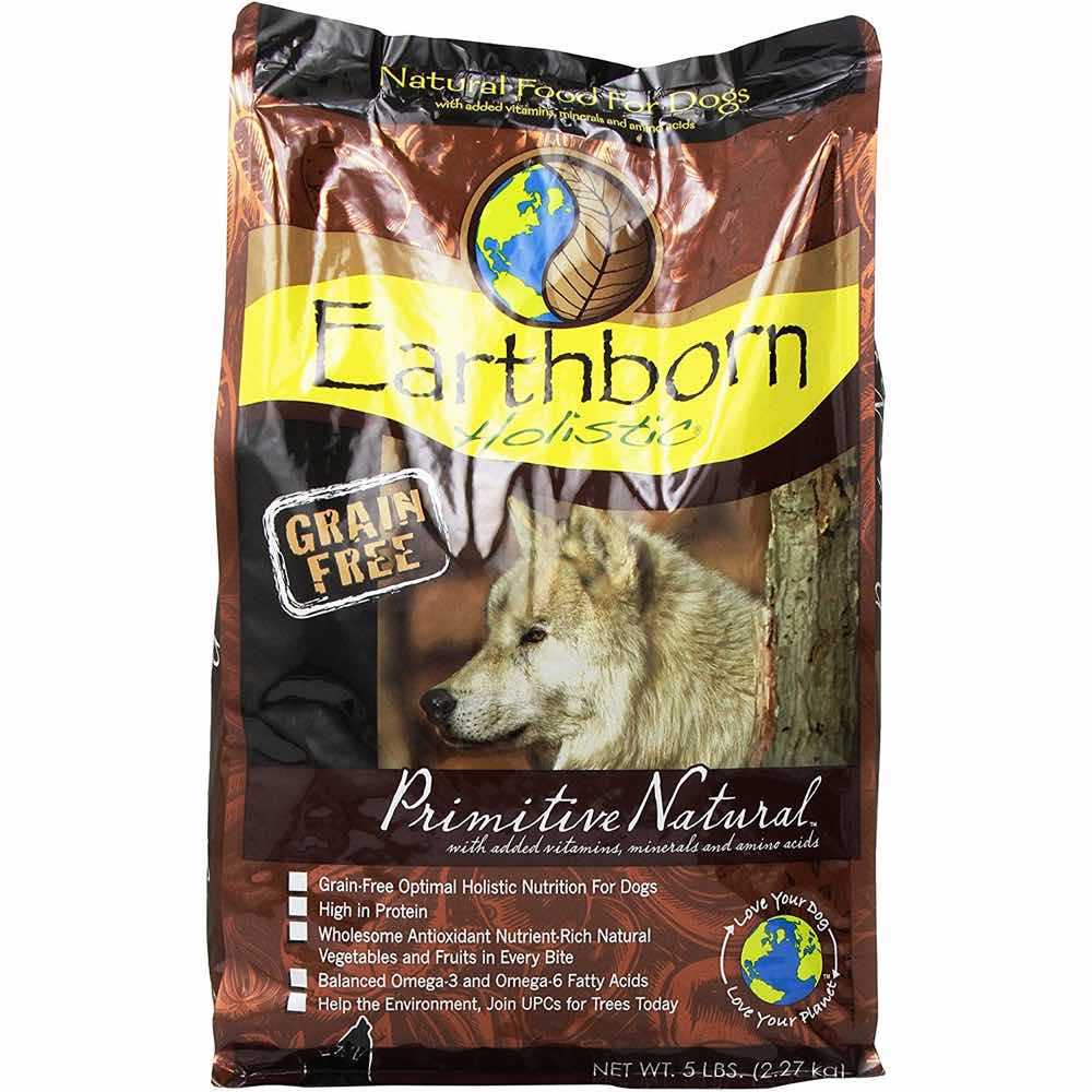 Earthborn Holistic Primitive Natural Grain Free Dry Dog Food 5lb - Kohepets