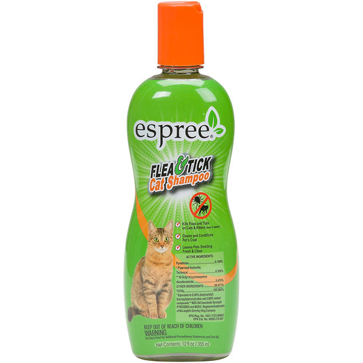 Espree Flea and Tick Cat Shampoo 12oz - Kohepets