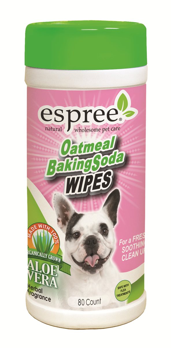 Espree Oatmeal Baking Soda Wipes 80ct - Kohepets