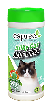 Espree Silky Cat Aloe Wipes 50ct - Kohepets