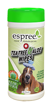 Espree Tea Tree & Aloe Wipes 50ct - Kohepets