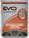 EVO 95% Chicken & Turkey Canned Dog Food 13.2oz