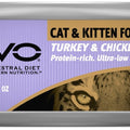 EVO Turkey & Chicken Adult & Kitten Formula Canned Cat Food 156g - Kohepets