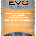 EVO Turkey & Chicken Formula Canned Dog Food 13.2oz - Kohepets