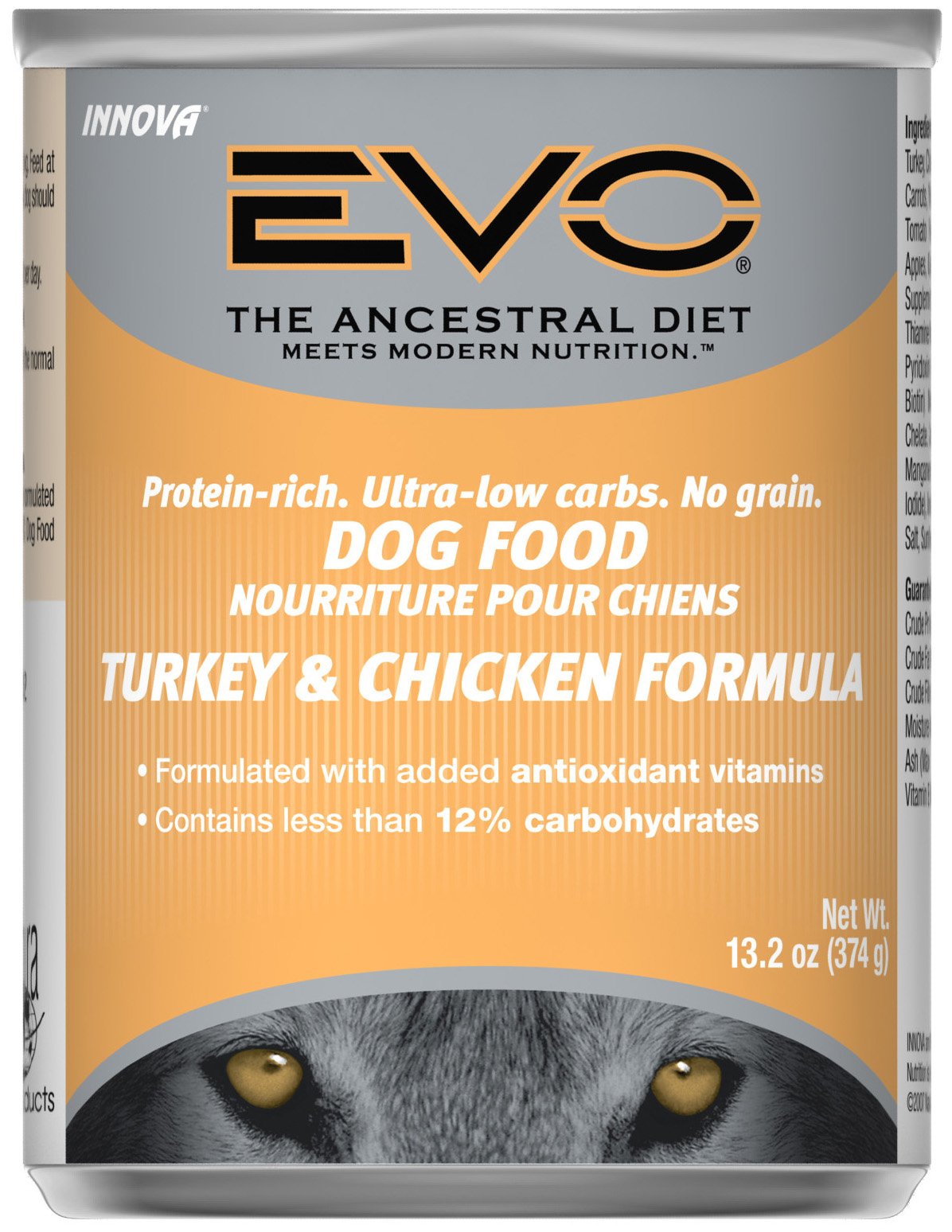 EVO Turkey & Chicken Formula Canned Dog Food 13.2oz - Kohepets