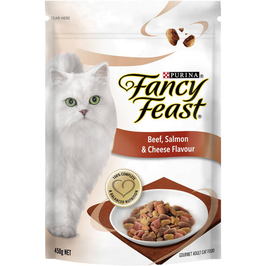 10% OFF: Fancy Feast Beef, Salmon & Cheese Flavour Adult Dry Cat Food 1.4kg - Kohepets