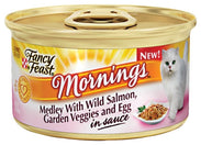 Fancy Feast Mornings Medley wild Salmon, Garden Veggies & Egg Canned Cat Food 85g