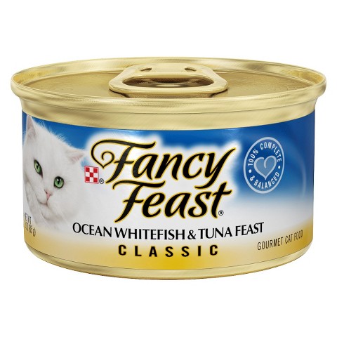 Fancy Feast Ocean Whitefish And Tuna Feast Canned Cat Food 85g - Kohepets