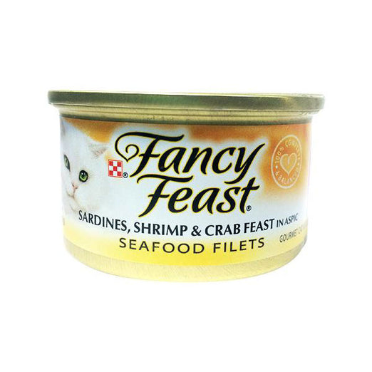 Fancy Feast Sardines, Shrimp & Crab Canned Cat Food 85g - Kohepets
