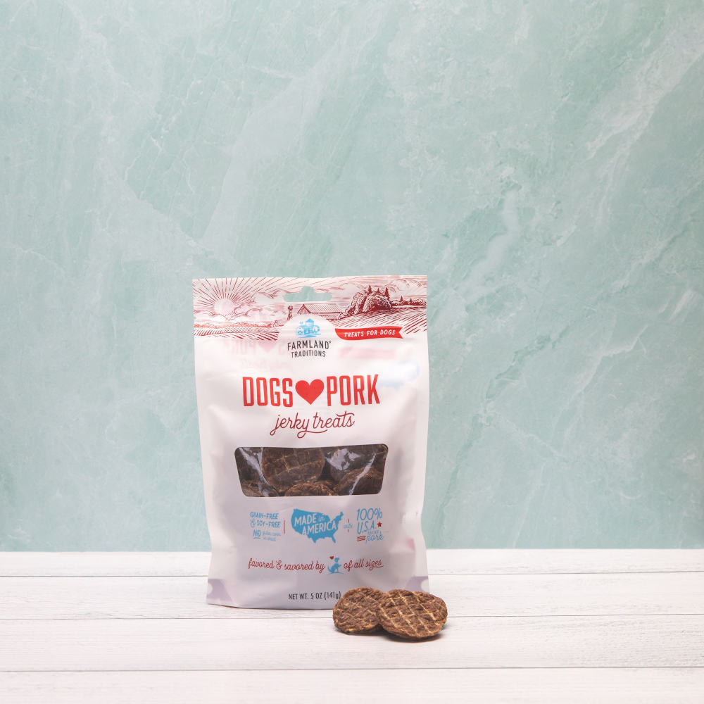 Farmland Traditions Dogs Love Beef Grain-Free Jerky Dog Treats 5oz - Kohepets