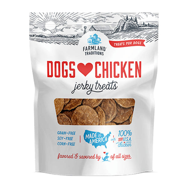 Farmland Traditions Dogs Love Chicken Jerky Grain-Free Dog Treats