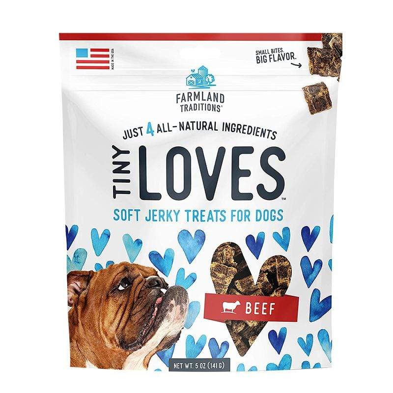 Farmland Traditions Tiny Loves Beef Soft Jerky Dog Treats 5oz - Kohepets