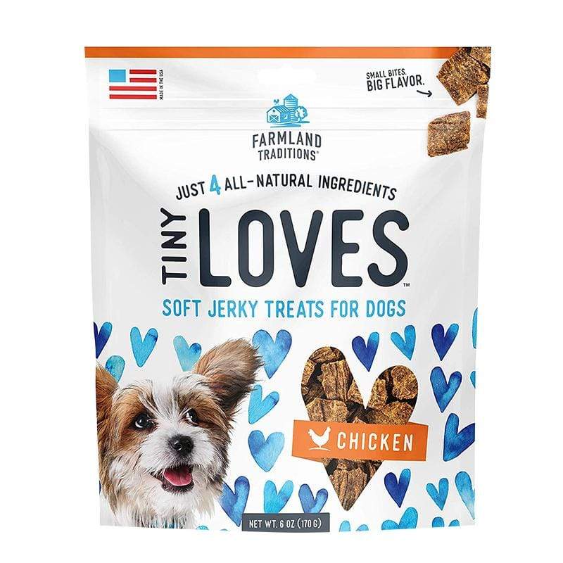 Farmland Traditions Tiny Loves Chicken Soft Jerky Dog Treats 6oz - Kohepets