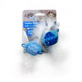 All For Paws Modern Cat Feather Balls with Sound 2pk Cat Toy - Kohepets