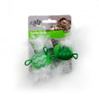 All For Paws Modern Cat Feather Balls with Sound 2pk Cat Toy - Kohepets