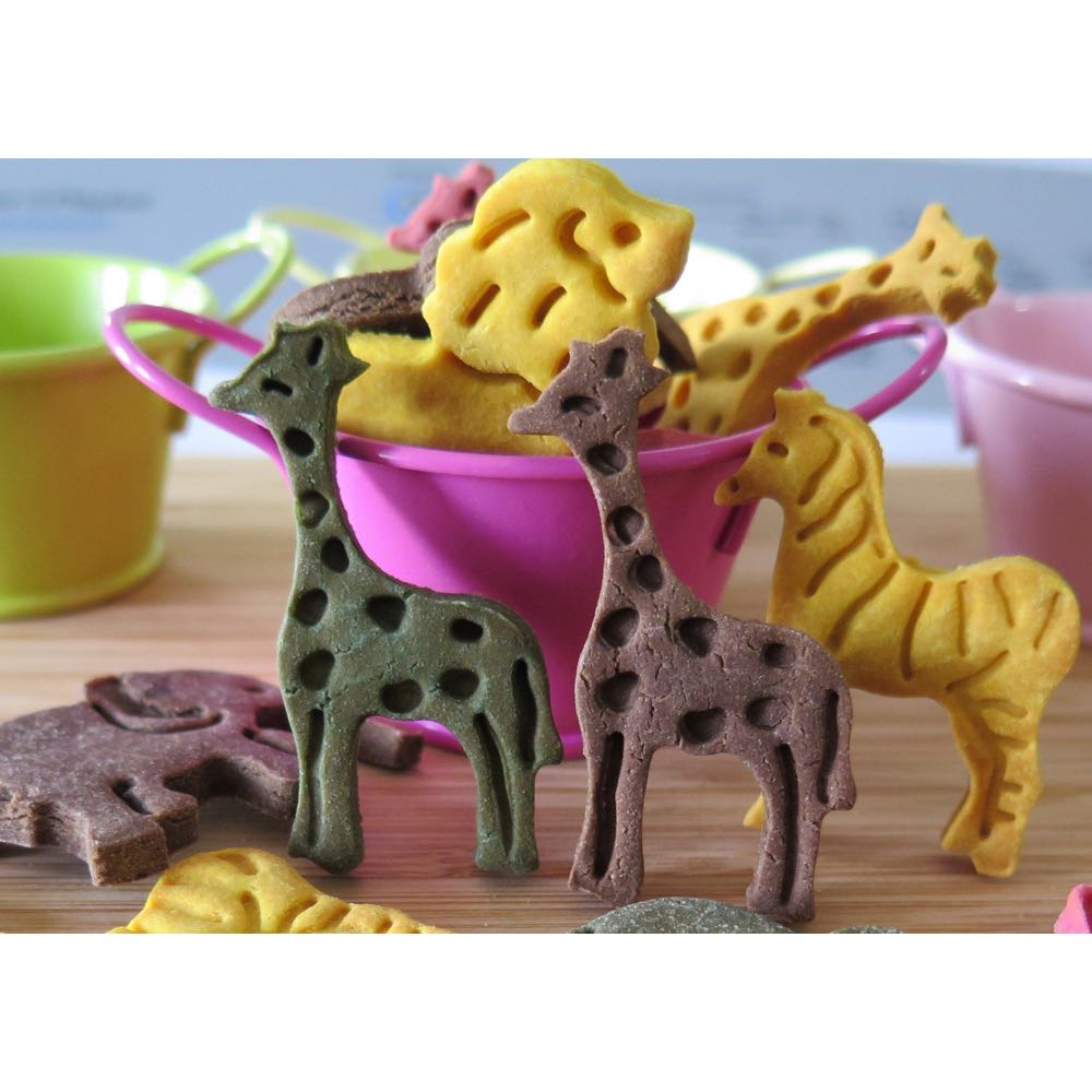 Feed My Paws Mighty Milk Superfood Animals Cookies Dog Treats 100g - Kohepets