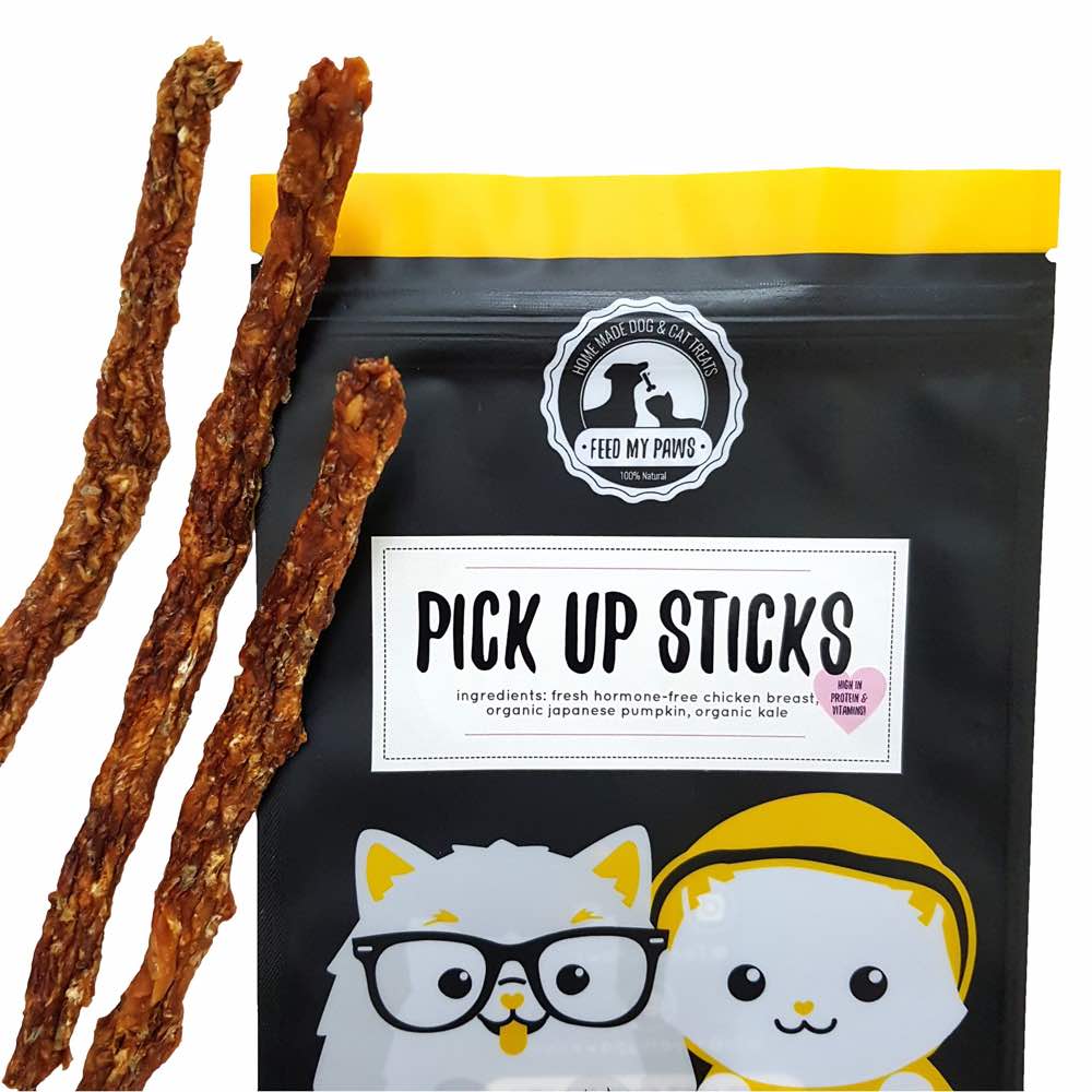 Feed My Paws Pick Up Sticks Chicken Cat & Dog Treats 70g - Kohepets