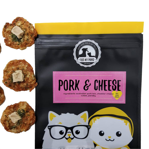 Feed My Paws Pork & Cheese Cat & Dog Treats 70g - Kohepets