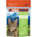 4 FOR $17.60: Feline Natural Chicken & Lamb Pouch Cat Food 85g