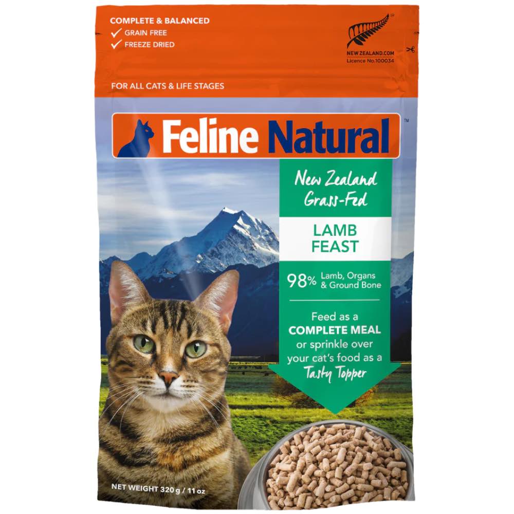 BUNDLE DEAL: Feline Natural Lamb Feast Freeze Dried Raw Cat Food 320g