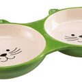 Ferplast Izar Double Ceramic Cat Bowl - Kohepets