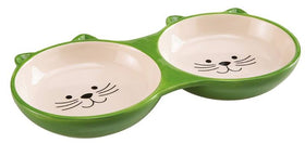 Ferplast Izar Double Ceramic Cat Bowl
