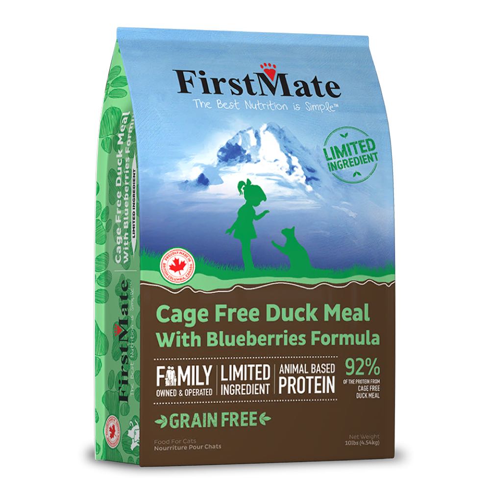 20% OFF: FirstMate Cage Free Duck Meal With Blueberries Formula Grain-Free Dry Cat Food