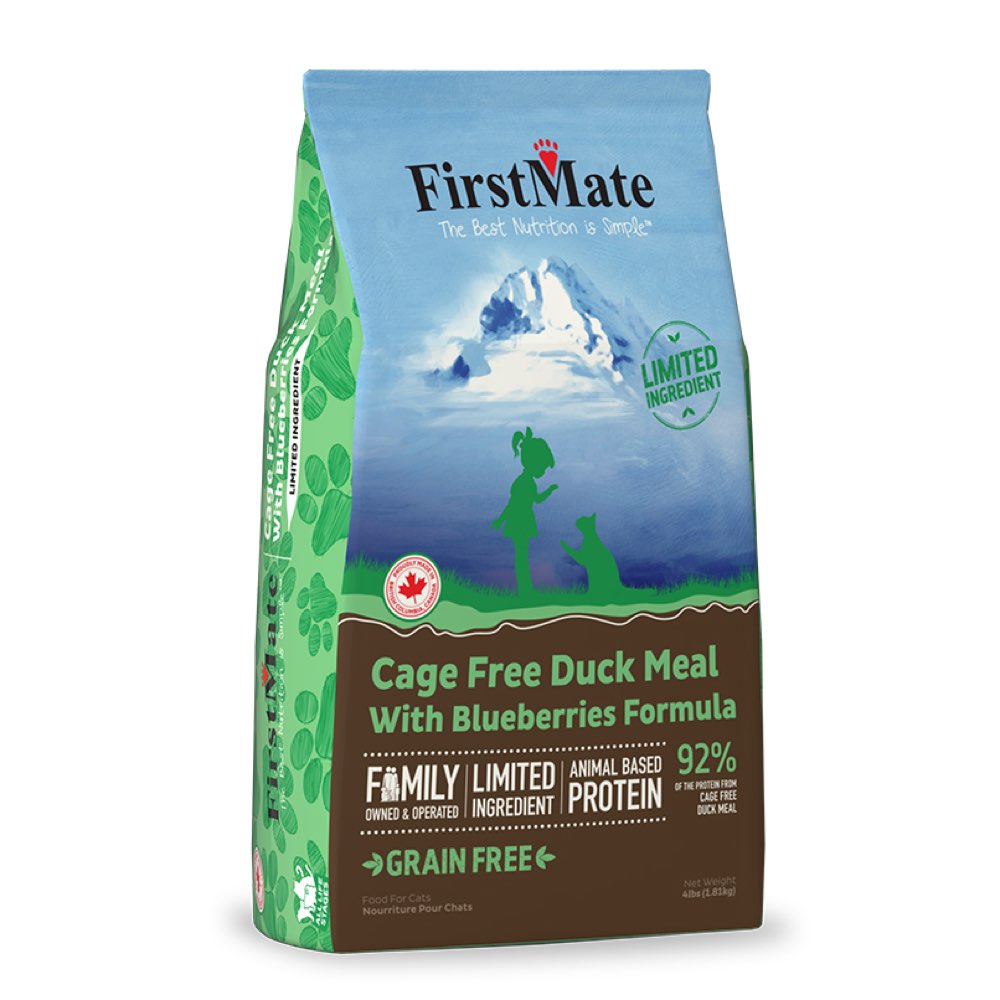 FirstMate Cage Free Duck Meal With Blueberries Formula GrainFree Dry