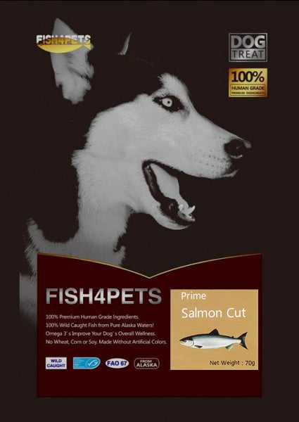 Fish 4 Pets Freeze Dried Prime Salmon Cut Dog Treat 57g - Kohepets