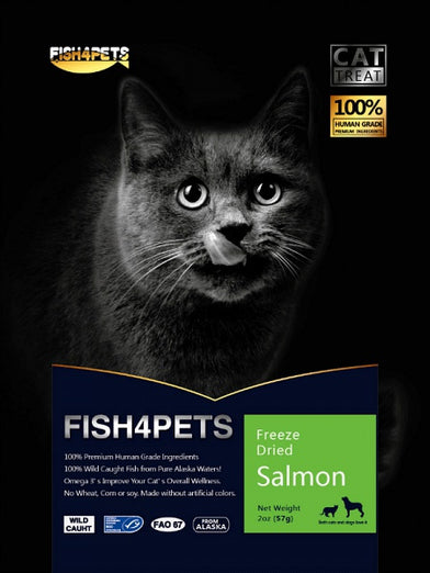 Fish 4 Pets Freeze Dried Salmon Cat Treat 57g - Kohepets