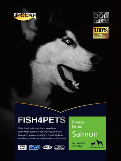 Fish 4 Pets Freeze Dried Salmon Dog Treat 57g - Kohepets