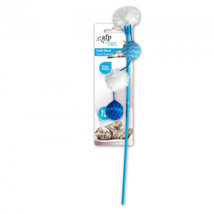 All For Paws Modern Cat Fluffy Wand Cat Toy - Kohepets