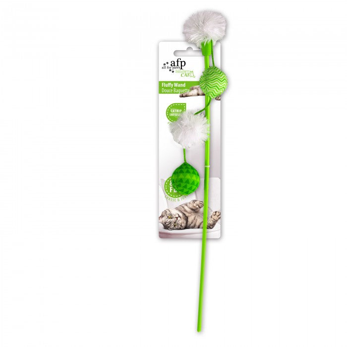 All For Paws Modern Cat Fluffy Wand Cat Toy - Kohepets