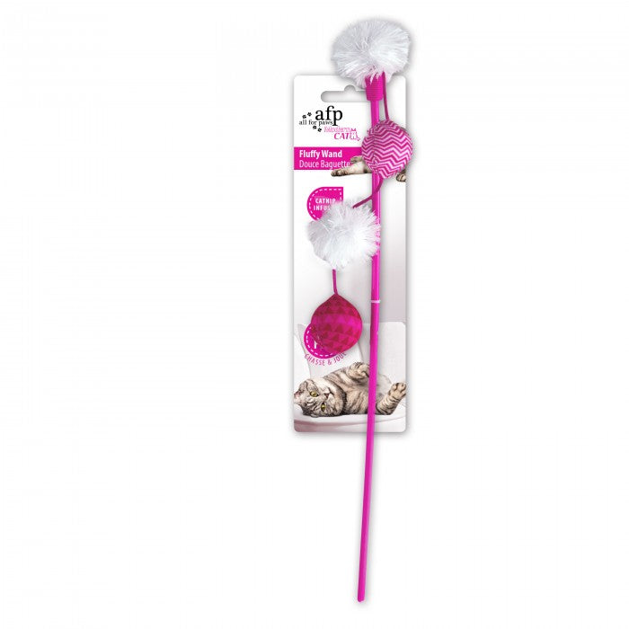 All For Paws Modern Cat Fluffy Wand Cat Toy - Kohepets